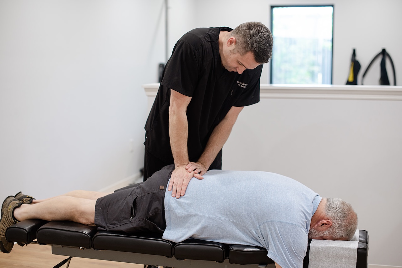 Dr. Stellfox treating a patient